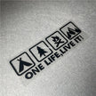 One Life Live it Camping Outdoor Enthusiast Car Sticker