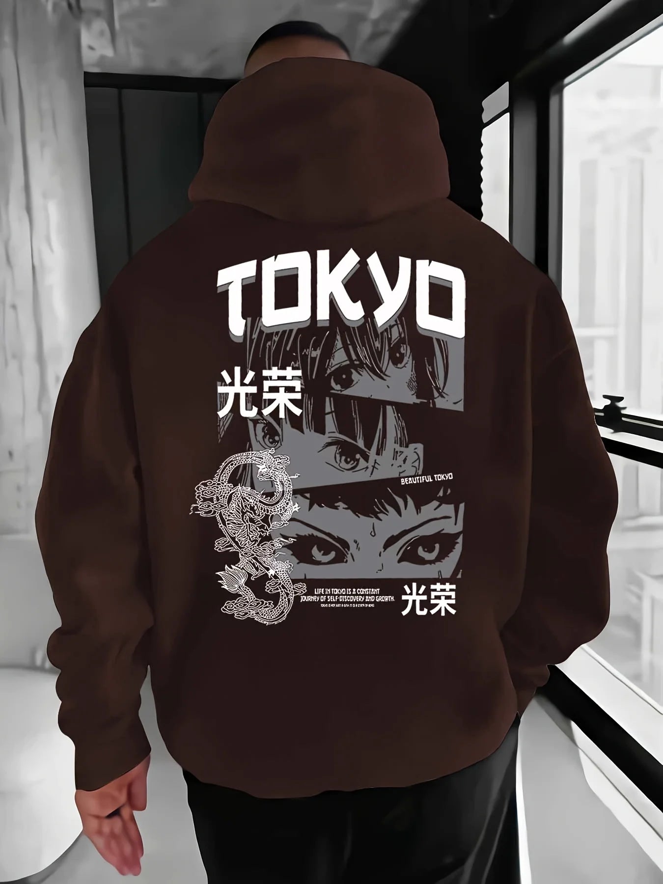 2025 Trend Printed Hooded Sweater – Men’s Hip-Hop Streetwear
