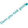 Dann You Look Good Decoration Rear View Mirror