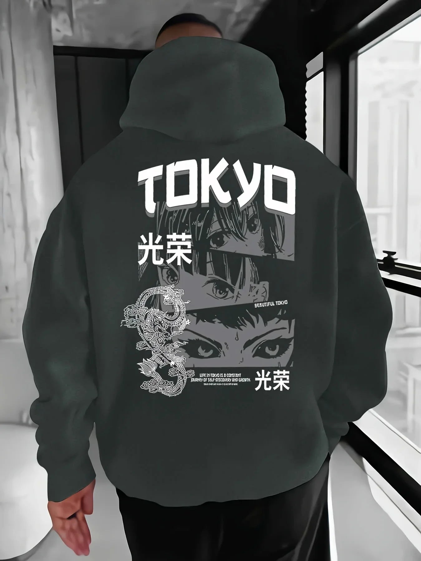 2025 Trend Printed Hooded Sweater – Men’s Hip-Hop Streetwear