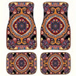4Pcs Bohemian Car Floor Mats Back Persian Carpet