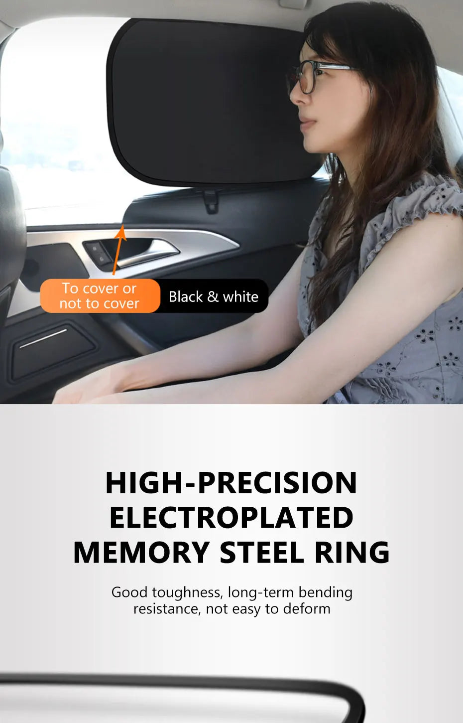SEAMETAL Car Side Window Sunshade Protection  UV Blocking