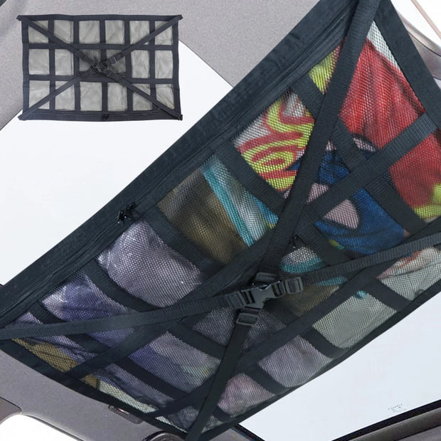 ceiling cargo net storage organizer