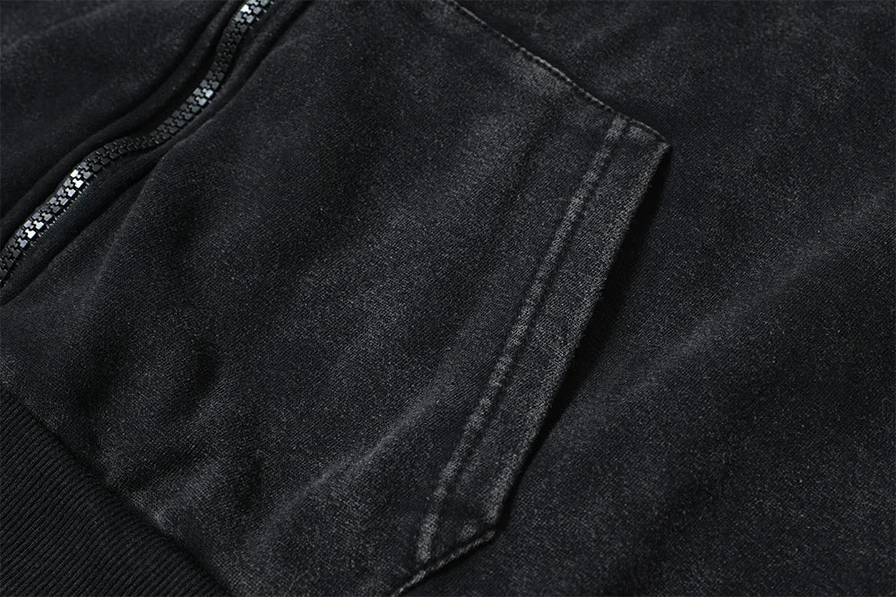 Berserk Wash Zip Up Hoodie