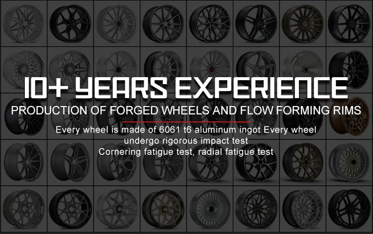 GVICHN Custom Silver 3 Piece Forged Wheels