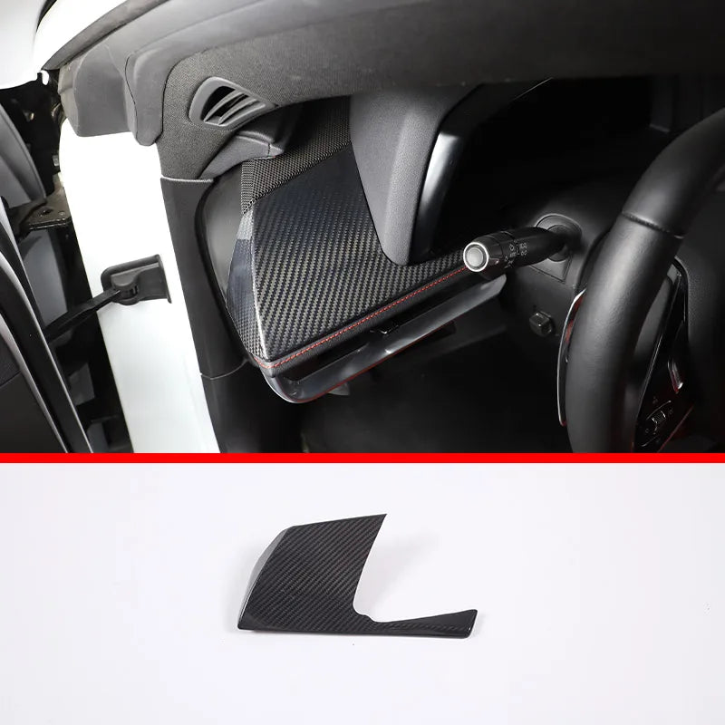 Carbon Fiber Dashboard & Gear Shift Panel Cover for Chevrolet Corvette C8 (2020–2024)