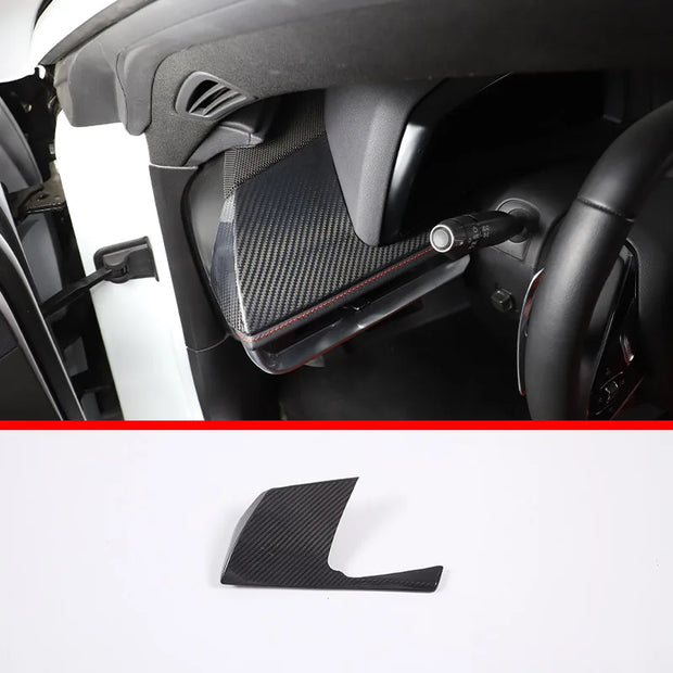 Carbon Fiber Dashboard & Gear Shift Panel Cover for Chevrolet Corvette C8 (2020–2024)