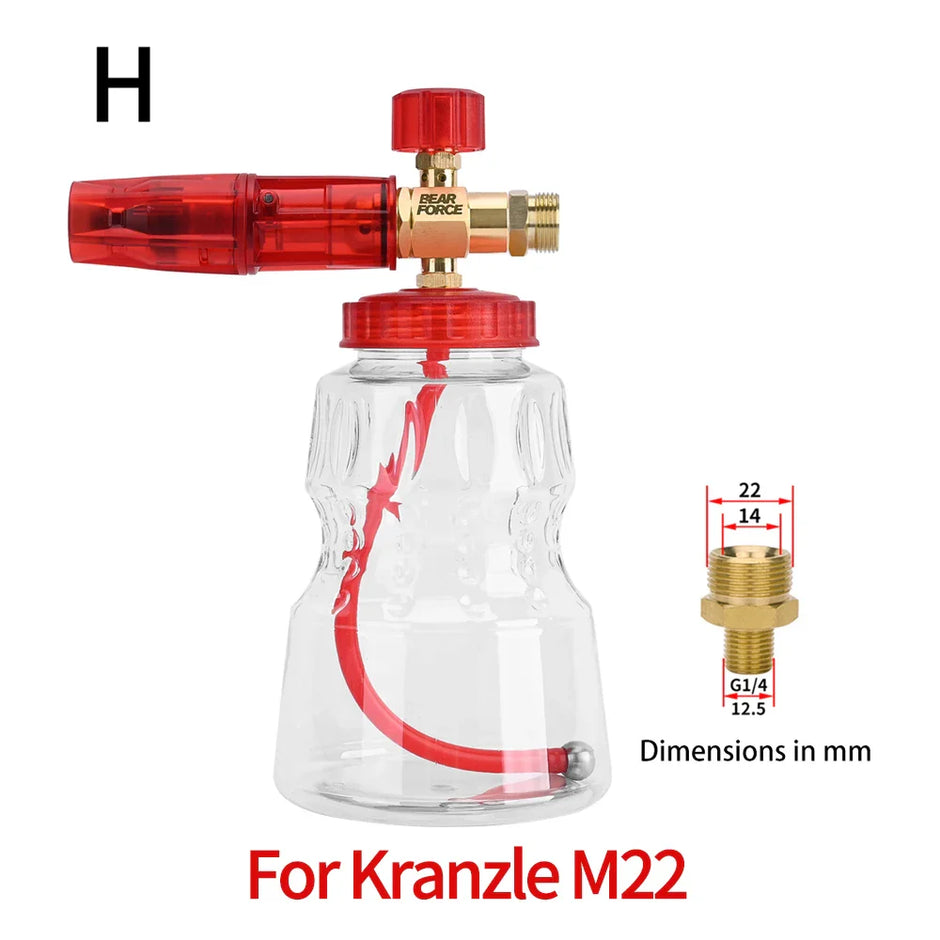 Brass Foam Lance Nozzle for Pressure Washers – Car Wash Foam Maker