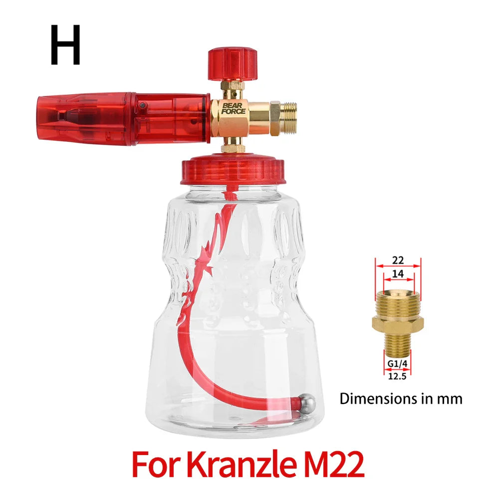 Brass Foam Lance Nozzle for Pressure Washers – Car Wash Foam Maker