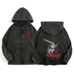 Berserk Wash Zip Up Hoodie