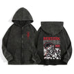 Berserk Wash Zip Up Hoodie