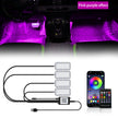 LED Car Interior Ambient Backlight Remote App Music Control