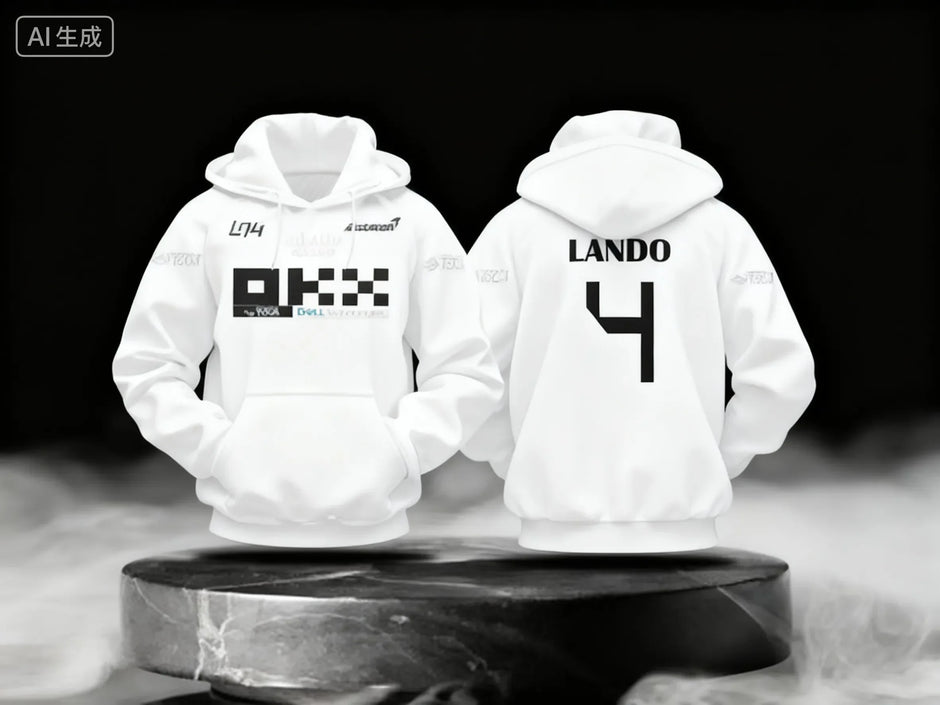 Lando Norris NO.4 2025 new racing style long sleeved hooded sweatshirt
