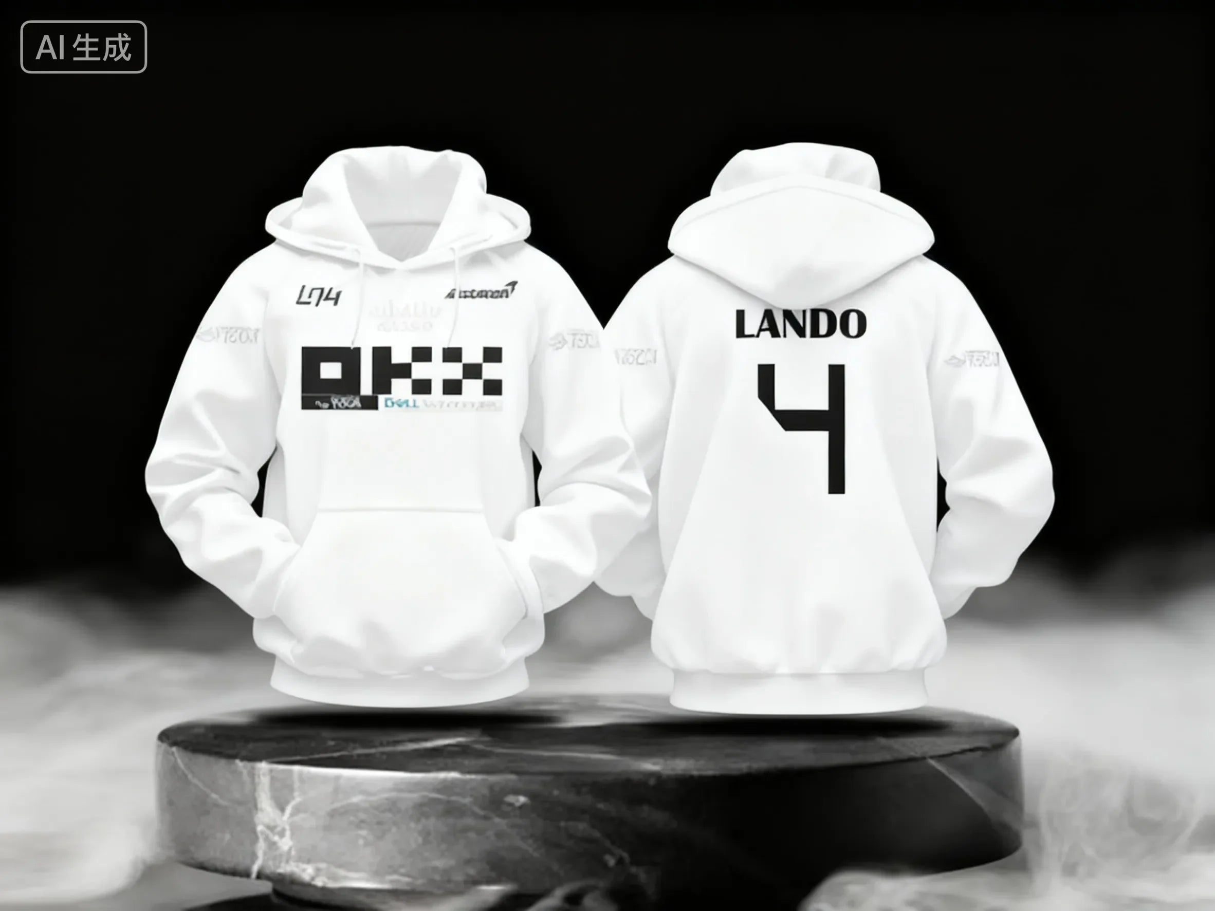 Lando Norris NO.4 2025 new racing style long sleeved hooded sweatshirt