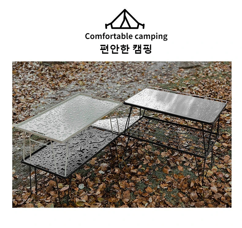 MOUNTAINHIKER Telescopic Folding Round Table