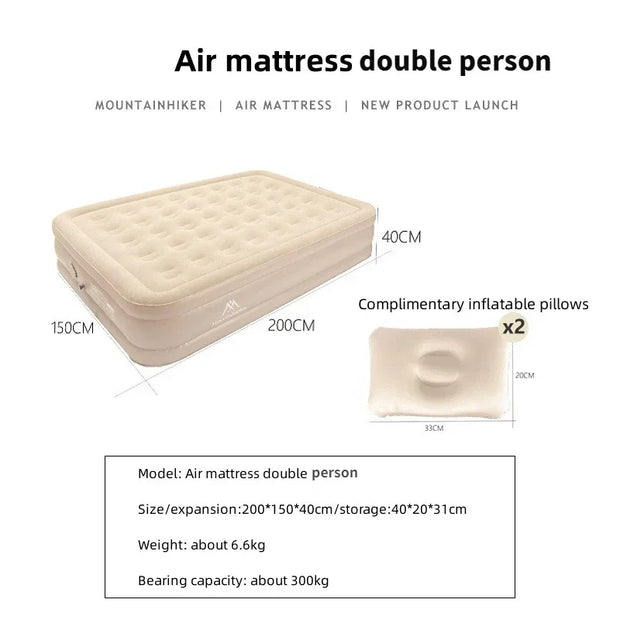 MOUNTAINHIKER Height Inflatable Mattress (Automatic)