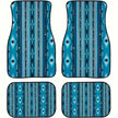 4Pcs Bohemian Car Floor Mats Back Persian Carpet