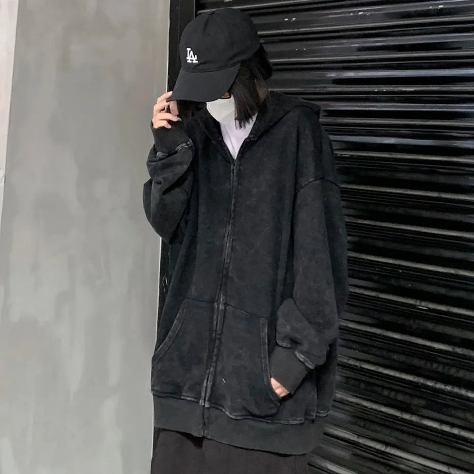 Berserk Wash Zip Up Hoodie
