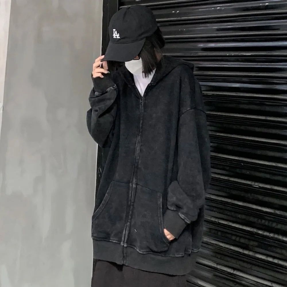 Berserk Wash Zip Up Hoodie