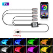 LED Car Interior Ambient Backlight Remote App Music Control