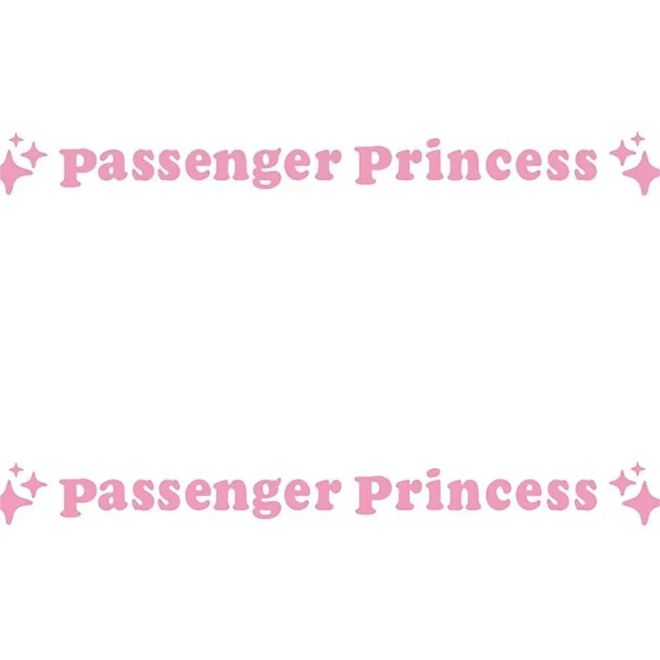 Princess Passenger Star Mirror Decoration Sticker (2PCS)