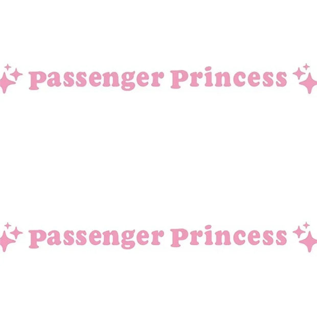 Princess Passenger Star Mirror Decoration Sticker (2PCS)