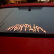 Windshield Banner Nightlife - Gothic Style Car Windows Stickers