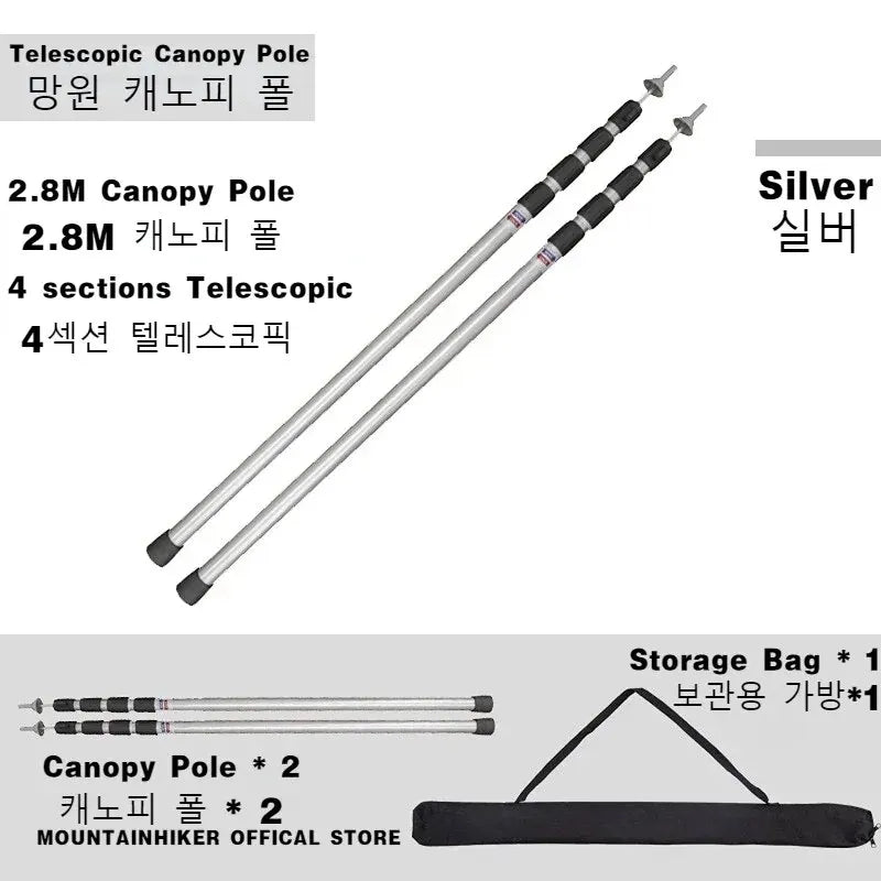 MOUNTAINHIKER Thicken Aluminum Alloy Tent