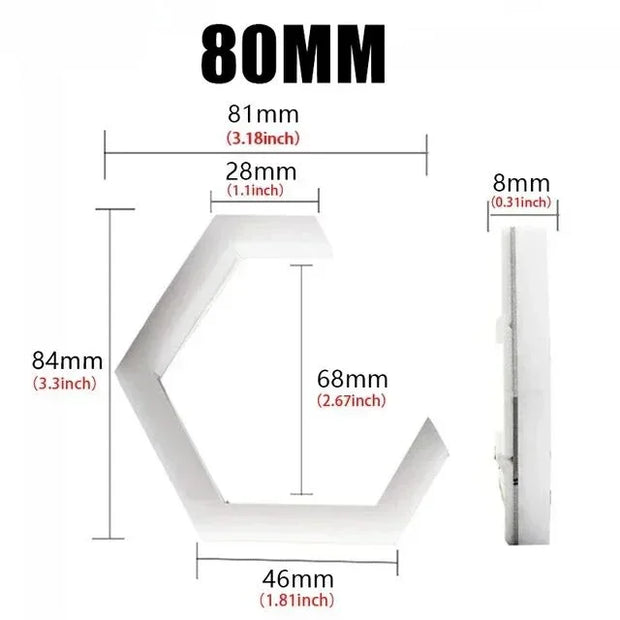 12V/24V RGB Hexagon Halo Rings – DRL & Amber Turn Signal Light for Cars/Motorcycles