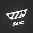 Jeep Wrangler Front Window Decal