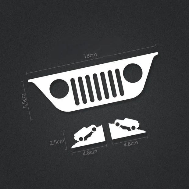 Jeep Wrangler Front Window Decal