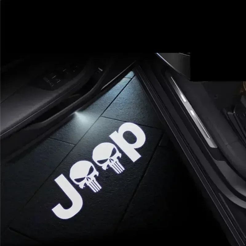LED Car Door Badge Lights  For JEEP Wrangler