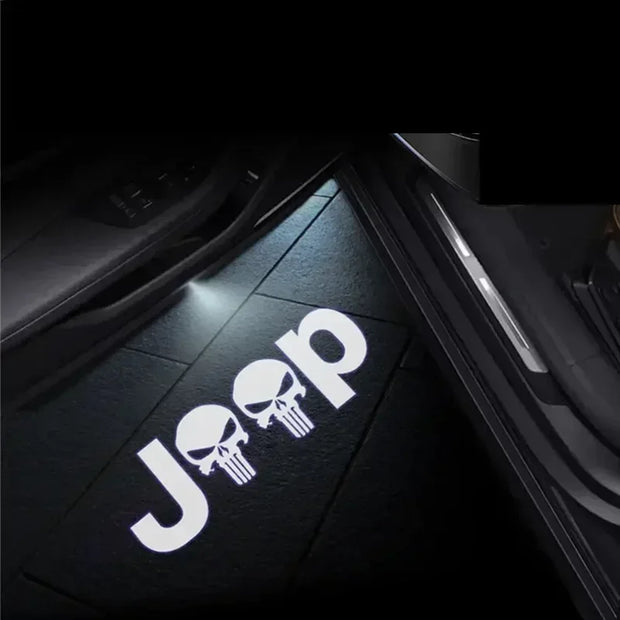 LED Car Door Badge Lights  For JEEP Wrangler