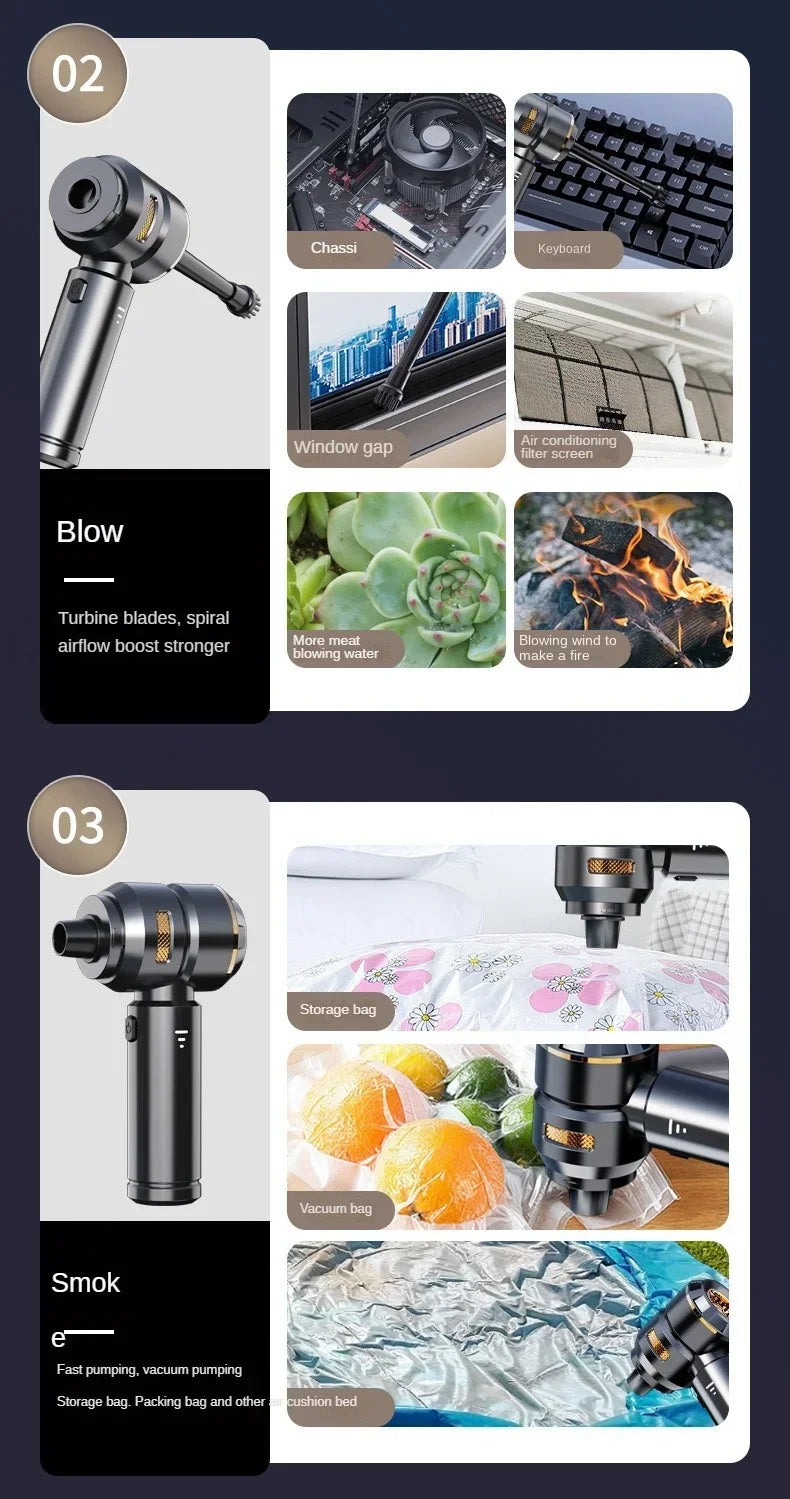 Car Vacuum Cleaner High Power Portable Handheld