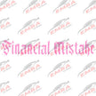 Text Financial Mistake Car Sticker