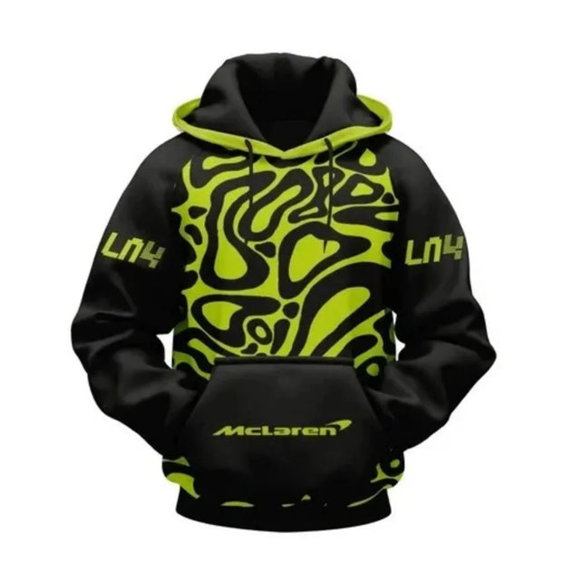 Lando Norris NO.4 2025 new racing style long sleeved hooded sweatshirt - Droppi UAE