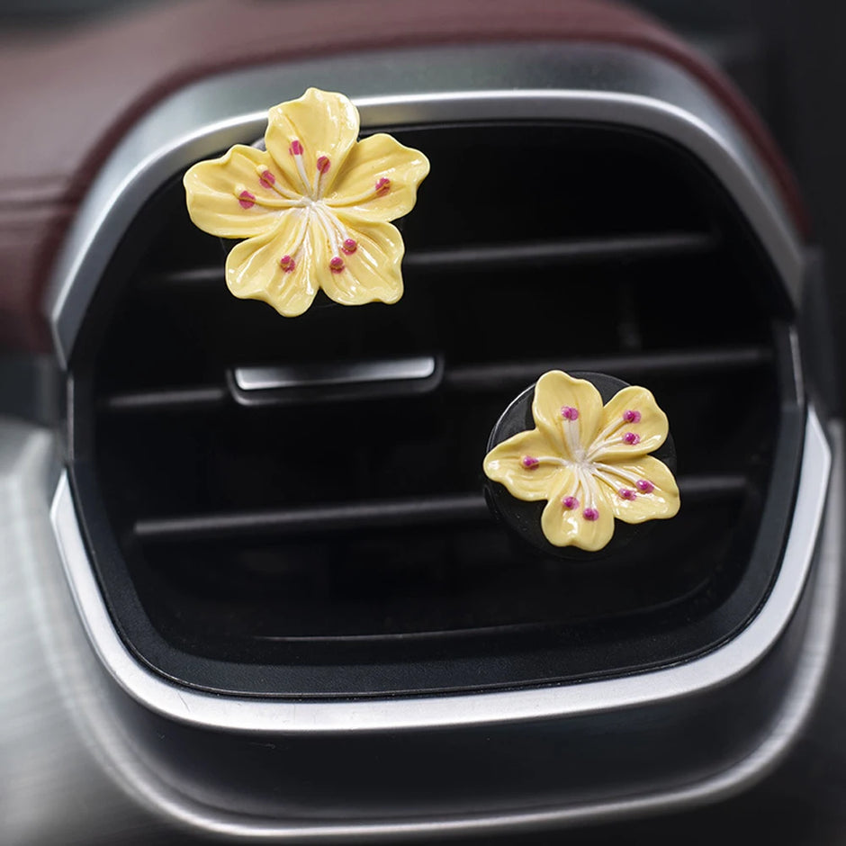 2pcs Car Perfume Clip Flower