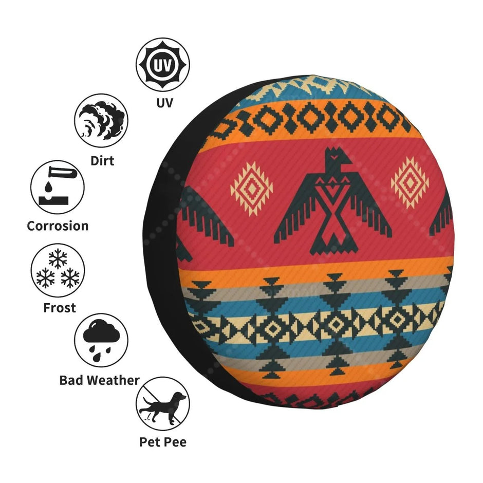 Aztec Car Tire Cover