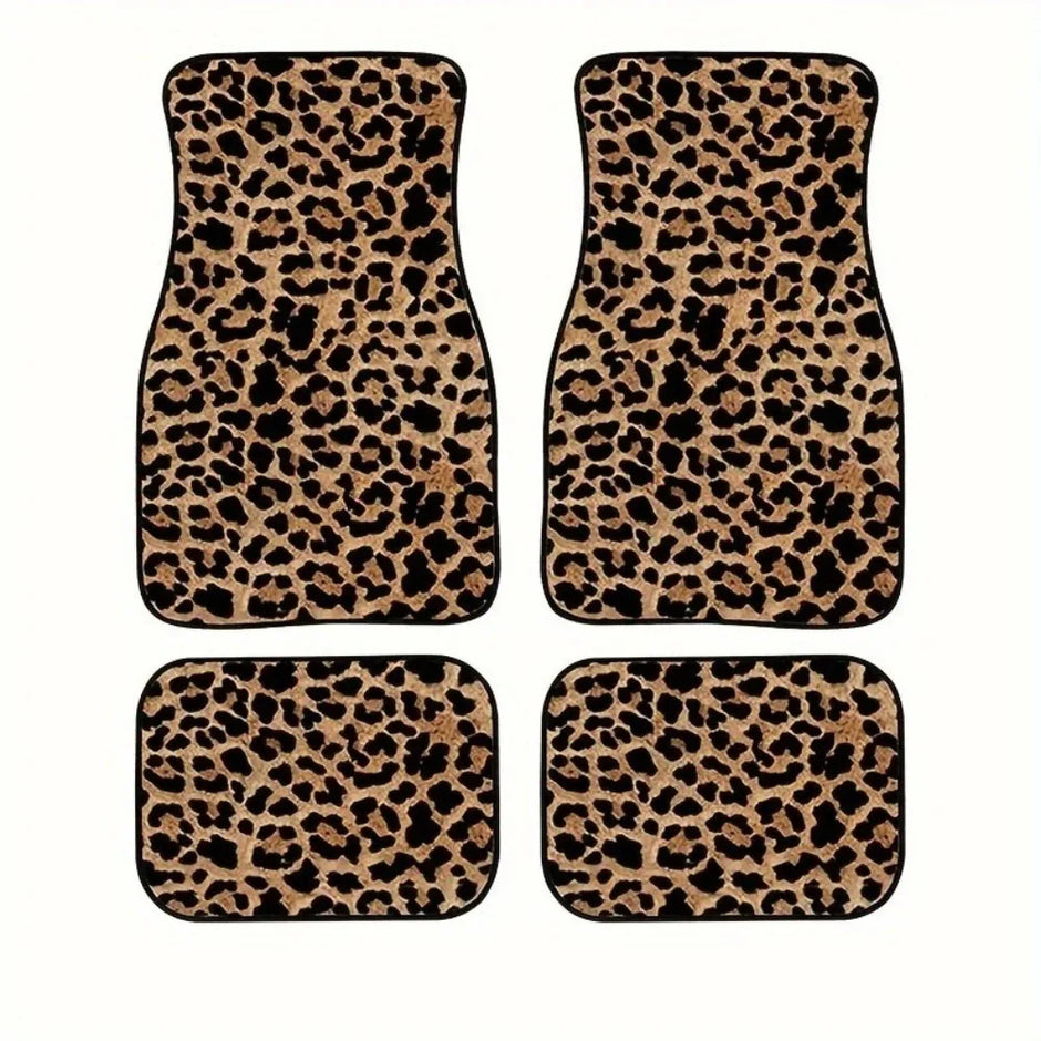 4Pcs Bohemian Car Floor Mats Anti-slip Heavy Duty Persian Carpet
