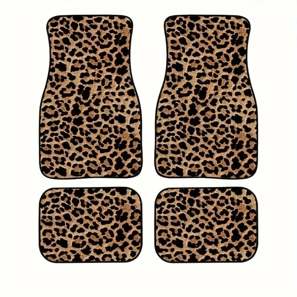 4Pcs Bohemian Car Floor Mats Anti-slip Heavy Duty Persian Carpet