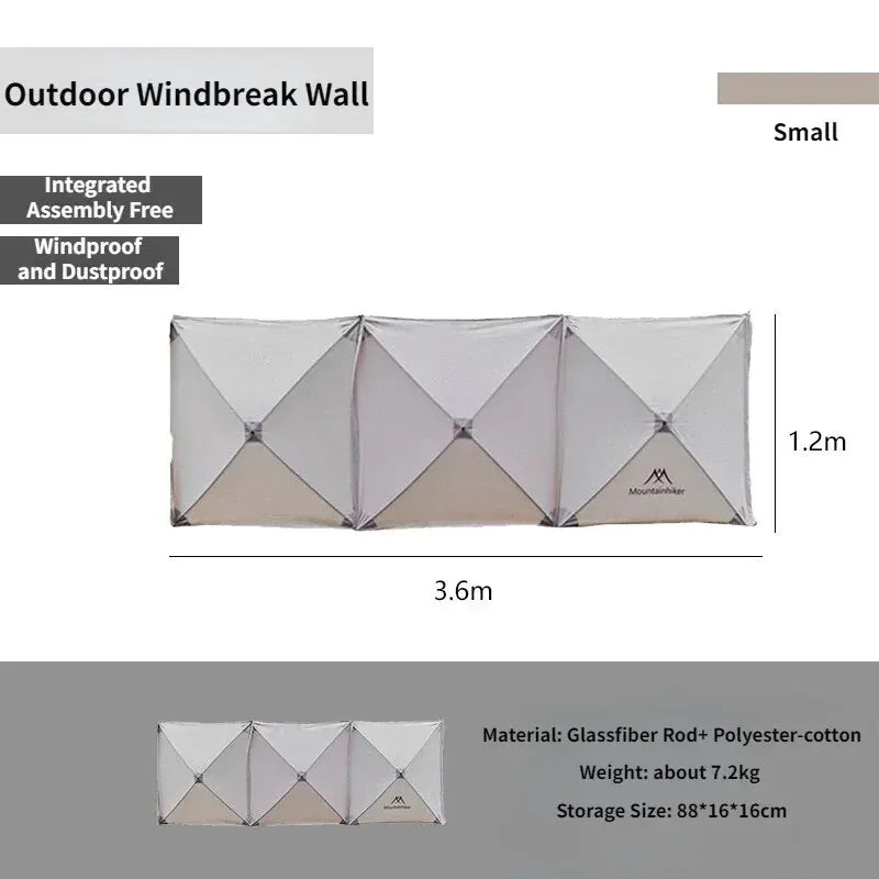 MOUNTAINHIKER Folding Outdoor Camping Windscreen