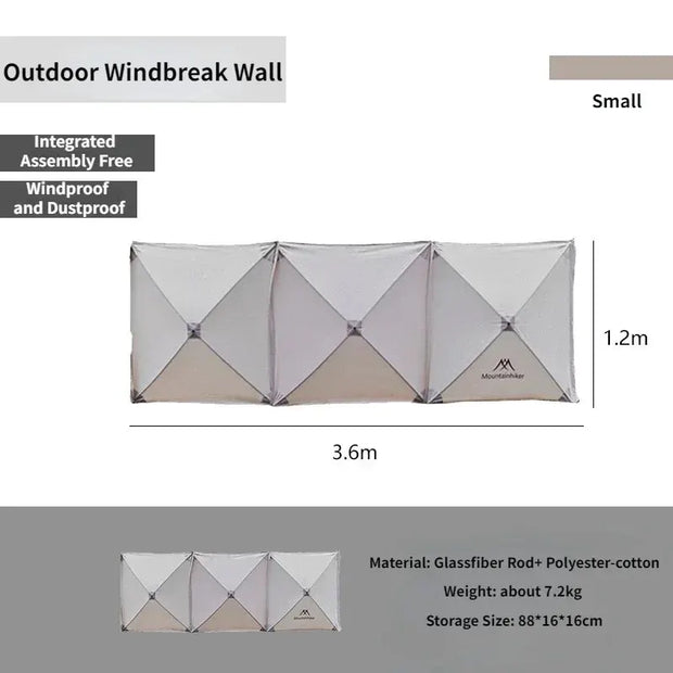 MOUNTAINHIKER Folding Outdoor Camping Windscreen