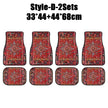 Antique Oriental Turkish Persian Carpet Car Floor Mats 4-Piece