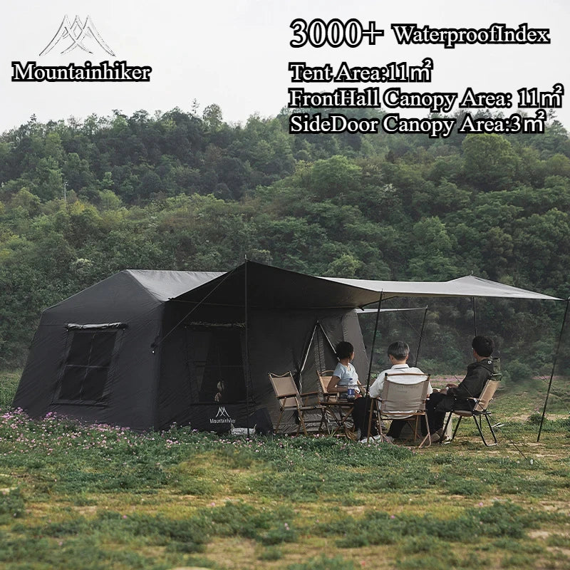 MOUNTAINHIKER Outdoor Inflatable Camping Tent – Large 5–8 Person (Hand Pump)