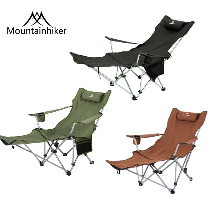 MOUNTAINHIKER Outdoor Folding Lounge Chair – 4-Speed Adjustable