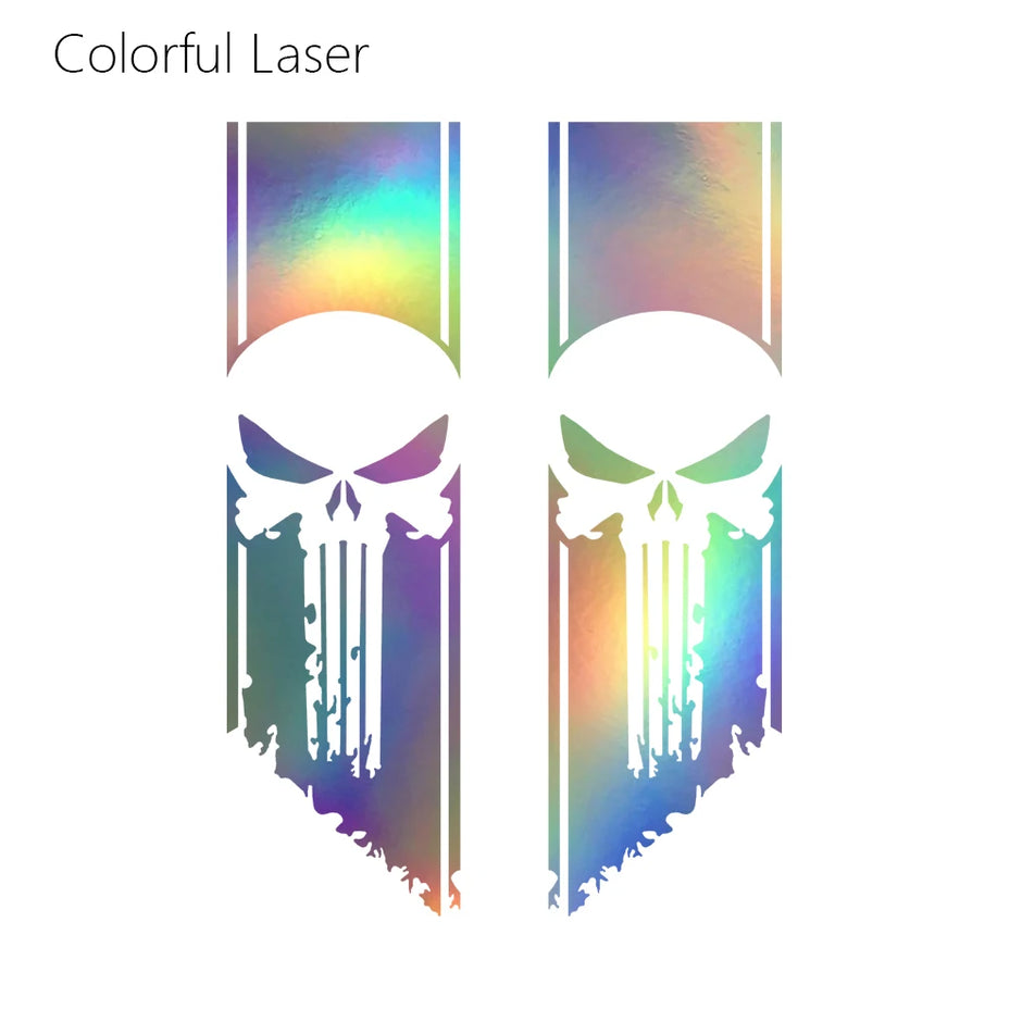 Ghost Pattern Stickers Universal Car Tail Decoration Decals Compatible with RAM GMC F-150 Hilux Frontier Isuzu Pickup trucks