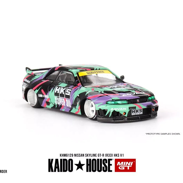 Mini GT x Kaido 1:64 GT-R (R33) HKS Diecast Model Car