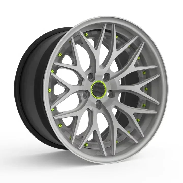 GVICHN Custom Silver 3 Piece Forged Wheels