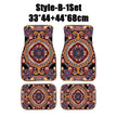 Antique Oriental Turkish Persian Carpet Car Floor Mats 4-Piece