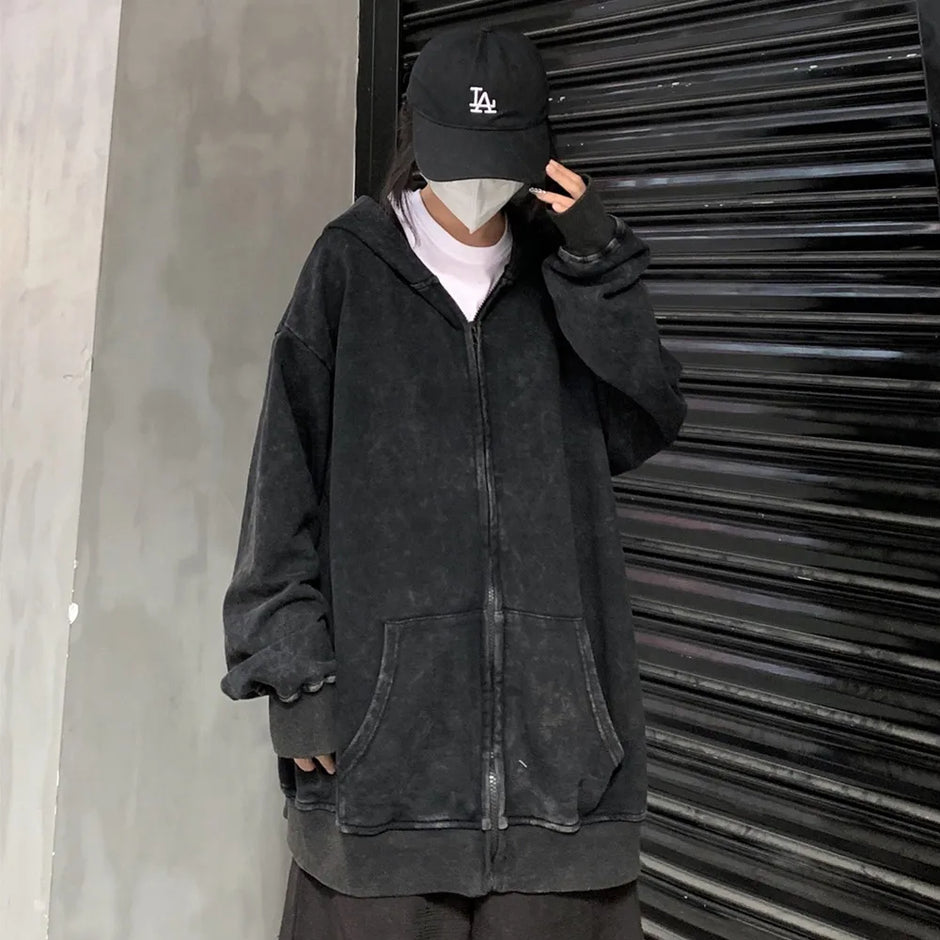 Berserk Wash Zip Up Hoodie
